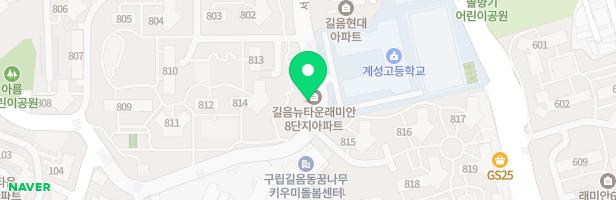 [길음동]삼성래미안(길음뉴타운8단지) 814동 지도 이미지