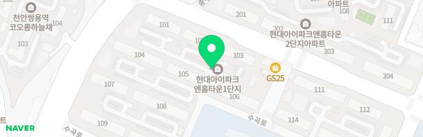 현대아이파크 홈타운 1단지114동놀이터 지도 이미지