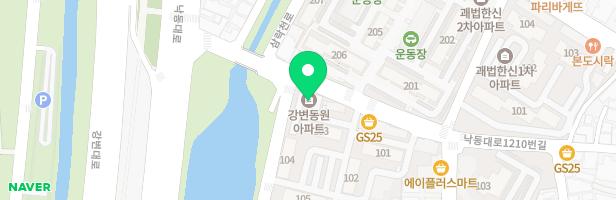 강변동원아파트 105동 앞 어린이놀이터 지도 이미지