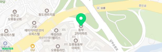 동부돌타운아파트 106동 옆 놀이터 지도 이미지