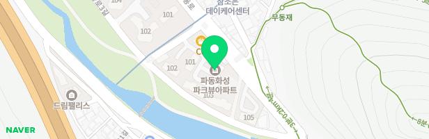 파동화성파크뷰 놀이터 지도 이미지