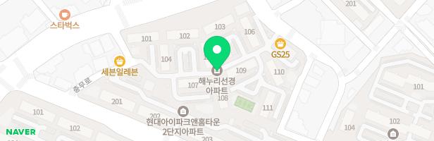 해누리 선경아파트 107동 놀이터 지도 이미지