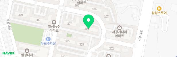 일성3차능수아파트 놀이터(303동뒤 관리동앞) 지도 이미지