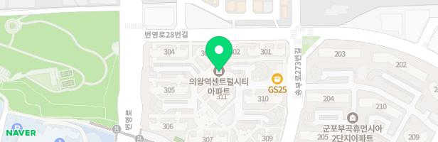 의왕역센트럴시티 311동 앞 어린이 놀이터 지도 이미지