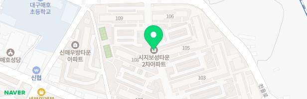 시지2차사월보성아파트 107동 어린이놀이터 지도 이미지