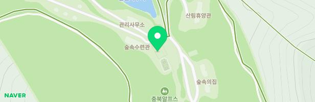 충북알프스자연휴양림 내 놀이시설 지도 이미지