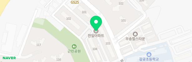 한일아파트 104동 놀이터 지도 이미지