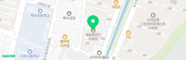 시지4차 태왕하이츠 레전드 103동 놀이터 지도 이미지