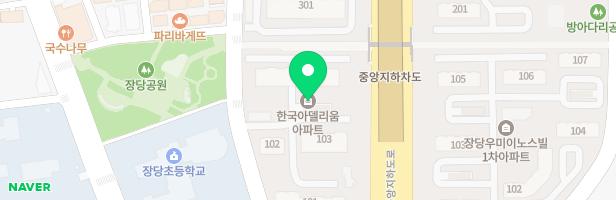 한국아델리움아파트 101동 앞 놀이터 지도 이미지