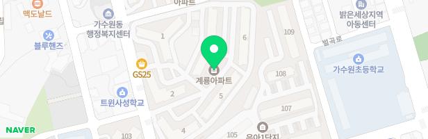 계룡아파트 내 놀이터 지도 이미지