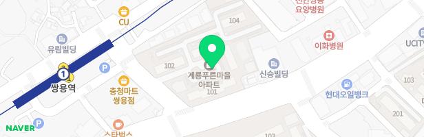 계룡푸른마을아파트 102동 놀이터 지도 이미지