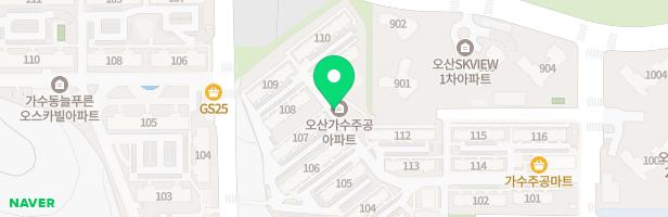 오산가수동 주공아파트 놀이터 지도 이미지
