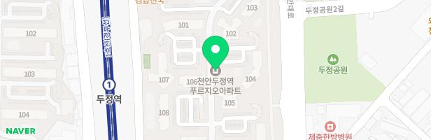 두정역푸르지오 112동 놀이터 지도 이미지