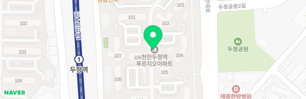 두정역푸르지오 관리동 놀이터 지도 이미지