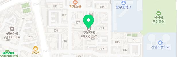 대전구봉8-2단지 820동 놀이터 지도 이미지