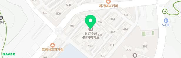 대전판암4단지 404동 놀이터 지도 이미지