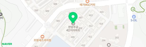 대전판암4단지 407동 놀이터 지도 이미지