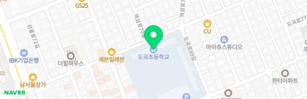 서울도곡초등학교 지도 이미지