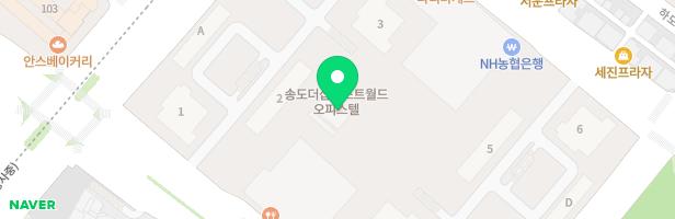 송도 the# 퍼스트월드주상복합아파트 어린이놀이터2 지도 이미지