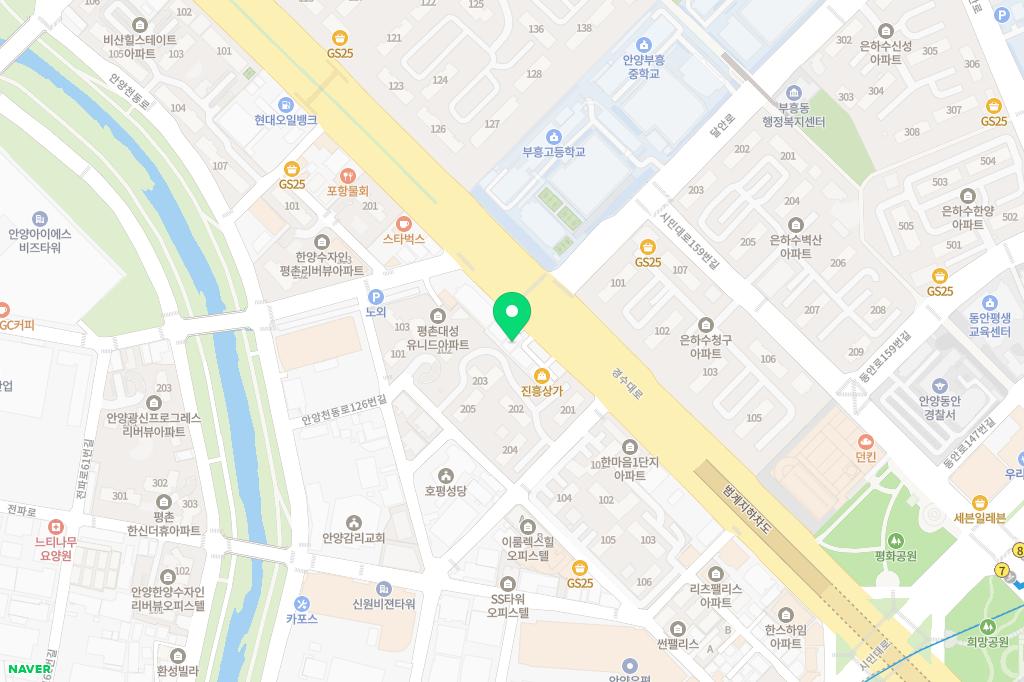 범계복싱체육관 지도 이미지