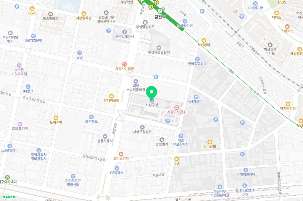 삼락야외수영장 지도 이미지