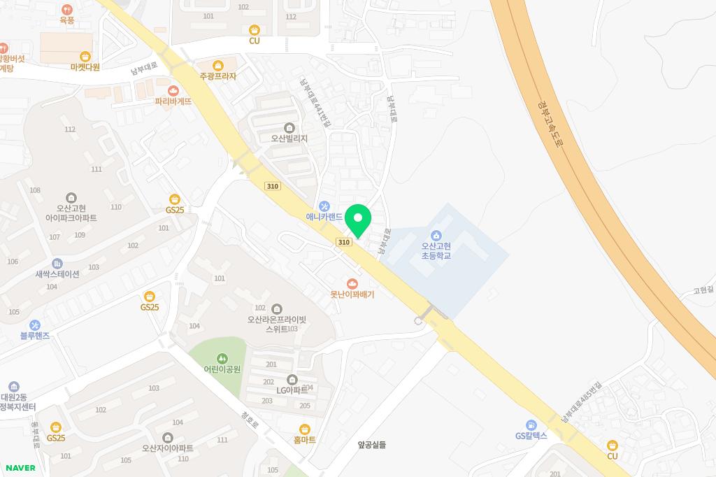 블루오션수영장 지도 이미지
