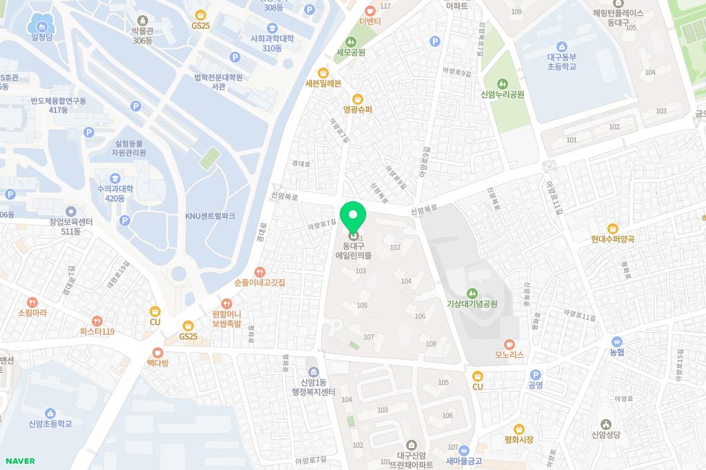 평화태권도체육관 지도 이미지