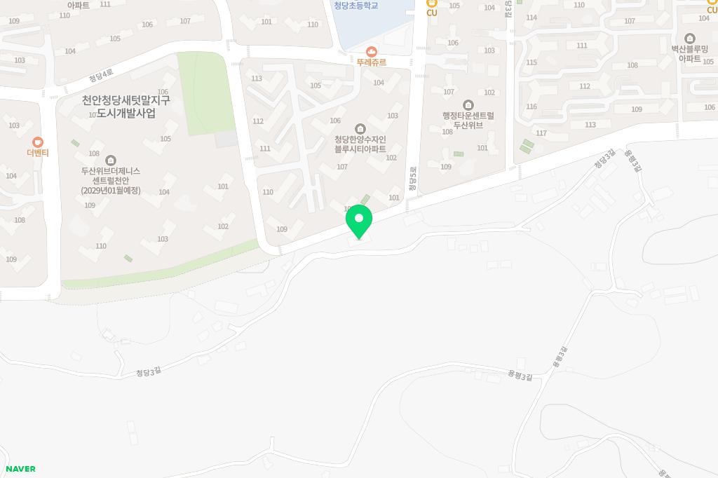 (주)청당한얼 수영장 지도 이미지