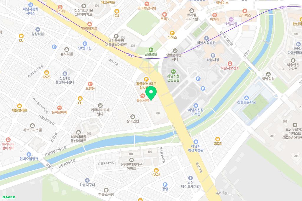 오공일 체육관(501 GYM) 지도 이미지