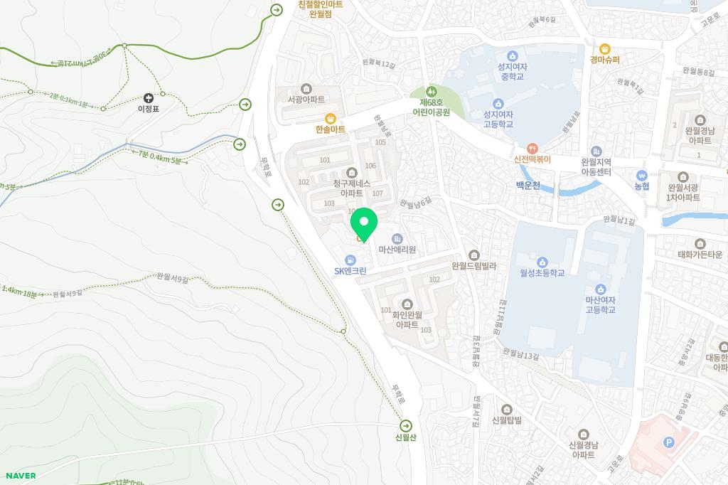 라온동양체육관 지도 이미지