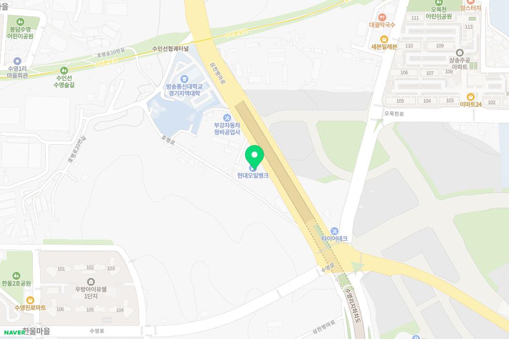 수영 스크린골프 지도 이미지