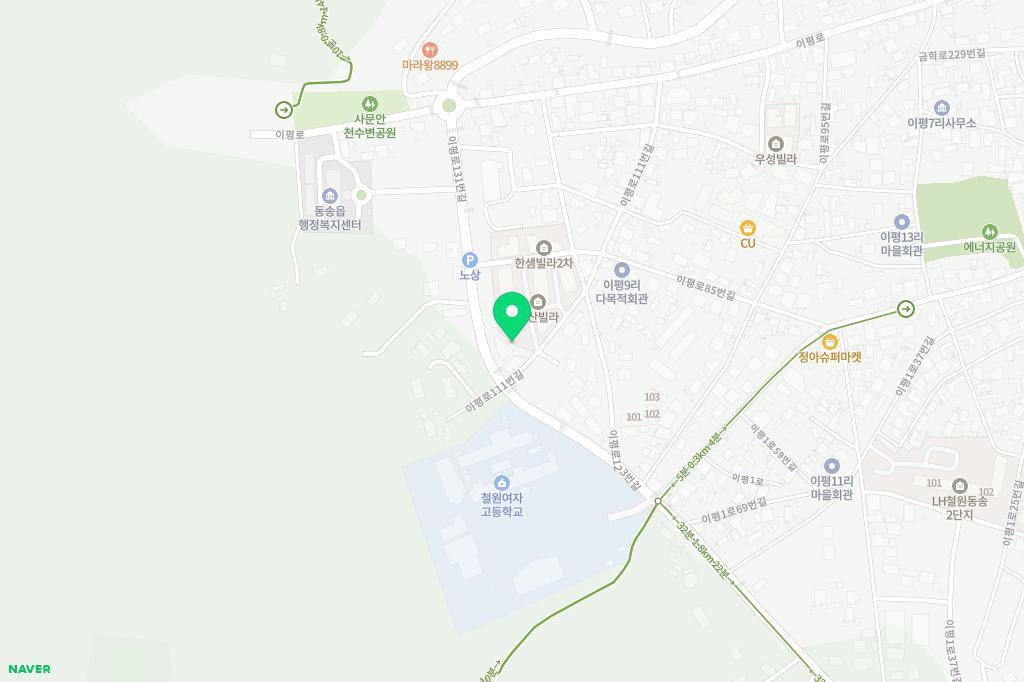 플레이미 금학산 수영장 지도 이미지