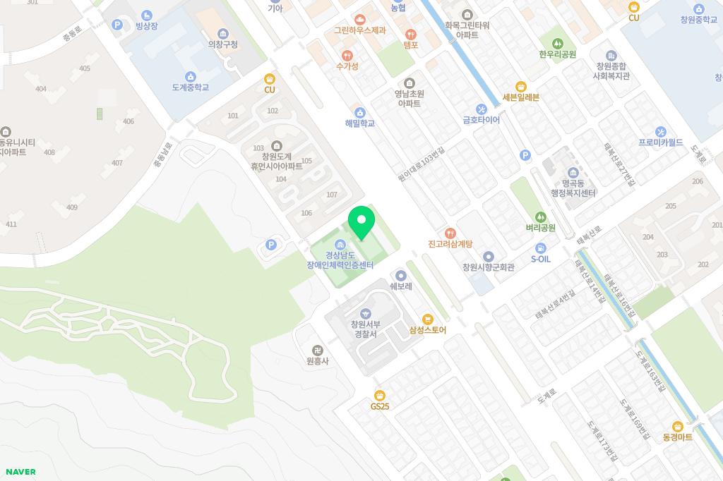 곰두리국민체육센터수영장 지도 이미지