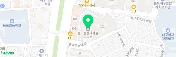 범어롯데아파트 101동 앞 놀이터 지도 이미지