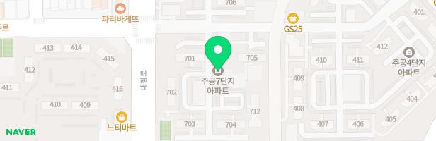 한솔마을 주공7단지 709동 뒤 놀이터 지도 이미지