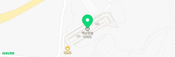 백남청솔아파트 놀이시설 지도 이미지