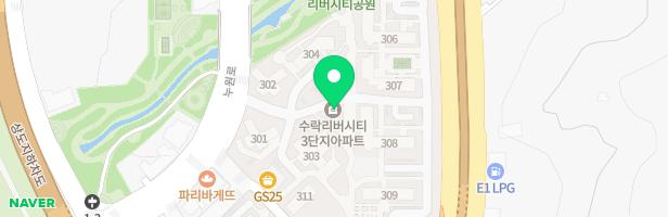 수락리버시티3단지아파트 어린이놀이터(308동) 지도 이미지