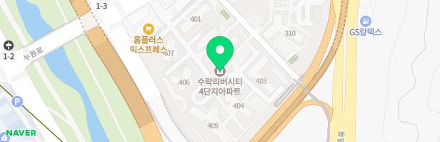 수락리버시티4단지아파트 어린이놀이터(404동) 지도 이미지