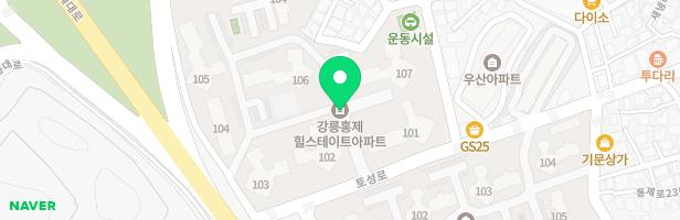 홍제힐스테이트아파트 단지내 중앙놀이터 지도 이미지