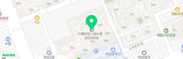 래미안그레이튼 3차아파트 204동 뒤 지도 이미지