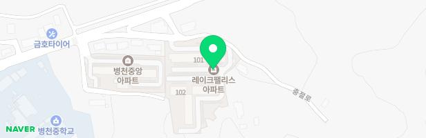 병천 레이크팰리스 102동 놀이터 지도 이미지
