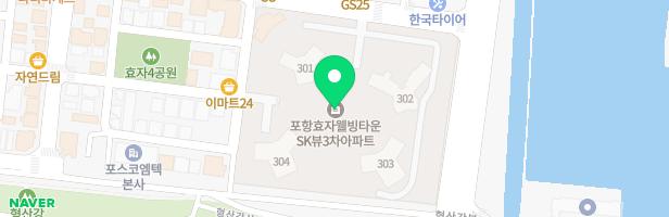 효자 3차 SK VIEW 301동 앞 놀이터 지도 이미지