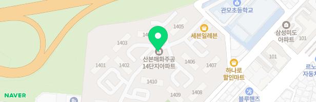 매화1차 어린이놀이터1(1407~1408동 사이) 지도 이미지