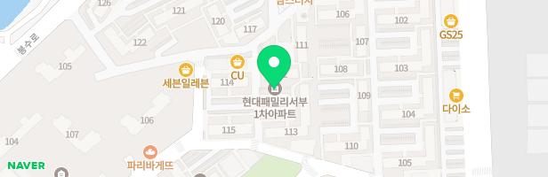 현대패밀리서부1차아파트 114동 놀이터 지도 이미지