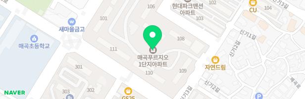 매곡푸르지오 1단지 관리동 놀이터 지도 이미지