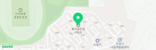 안성 홍익골든빌아파트 108동 앞 놀이터 지도 이미지
