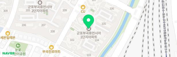 휴먼시아 1단지 아파트 102동 앞 -1 지도 이미지