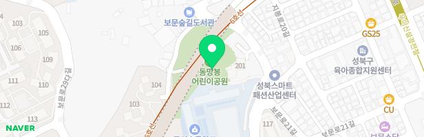 동망봉공원 지도 이미지
