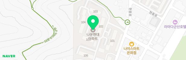 나운현대1차아파트 출입구 옆 지도 이미지