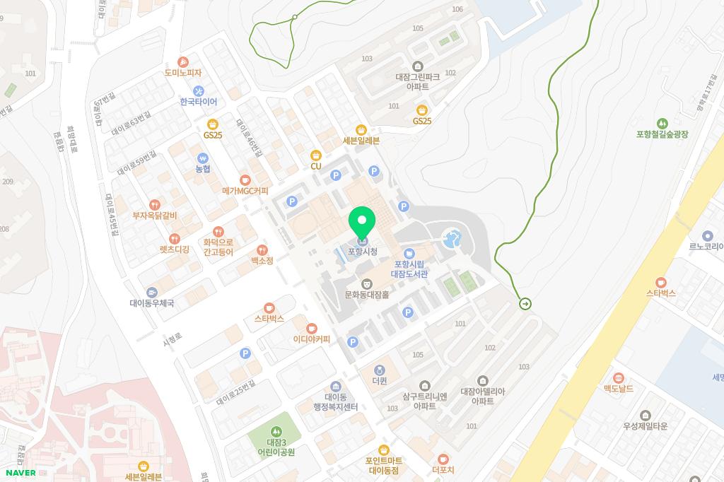 남성초등학교 어린이놀이시설 지도 이미지